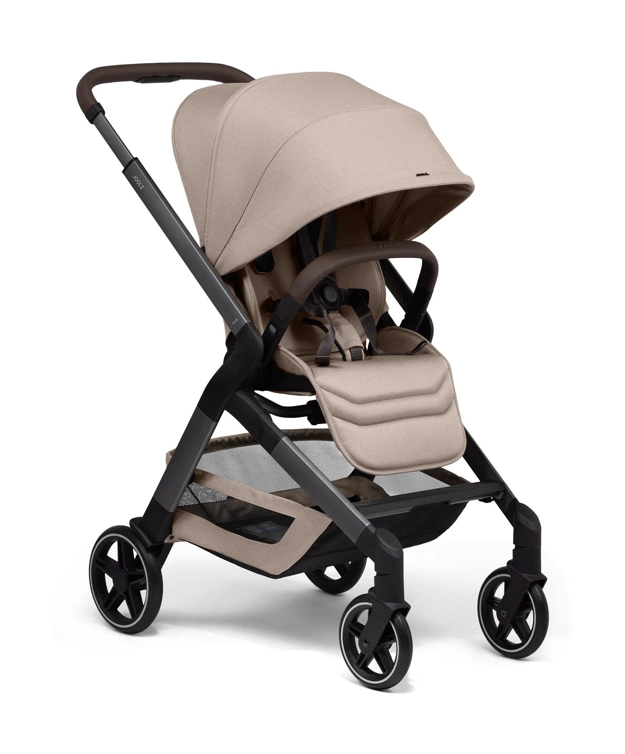 Joolz Hub² Pushchair Bundle with Cybex Cloud T Car Seat & Base (8 Piece) – Sandy Taupe