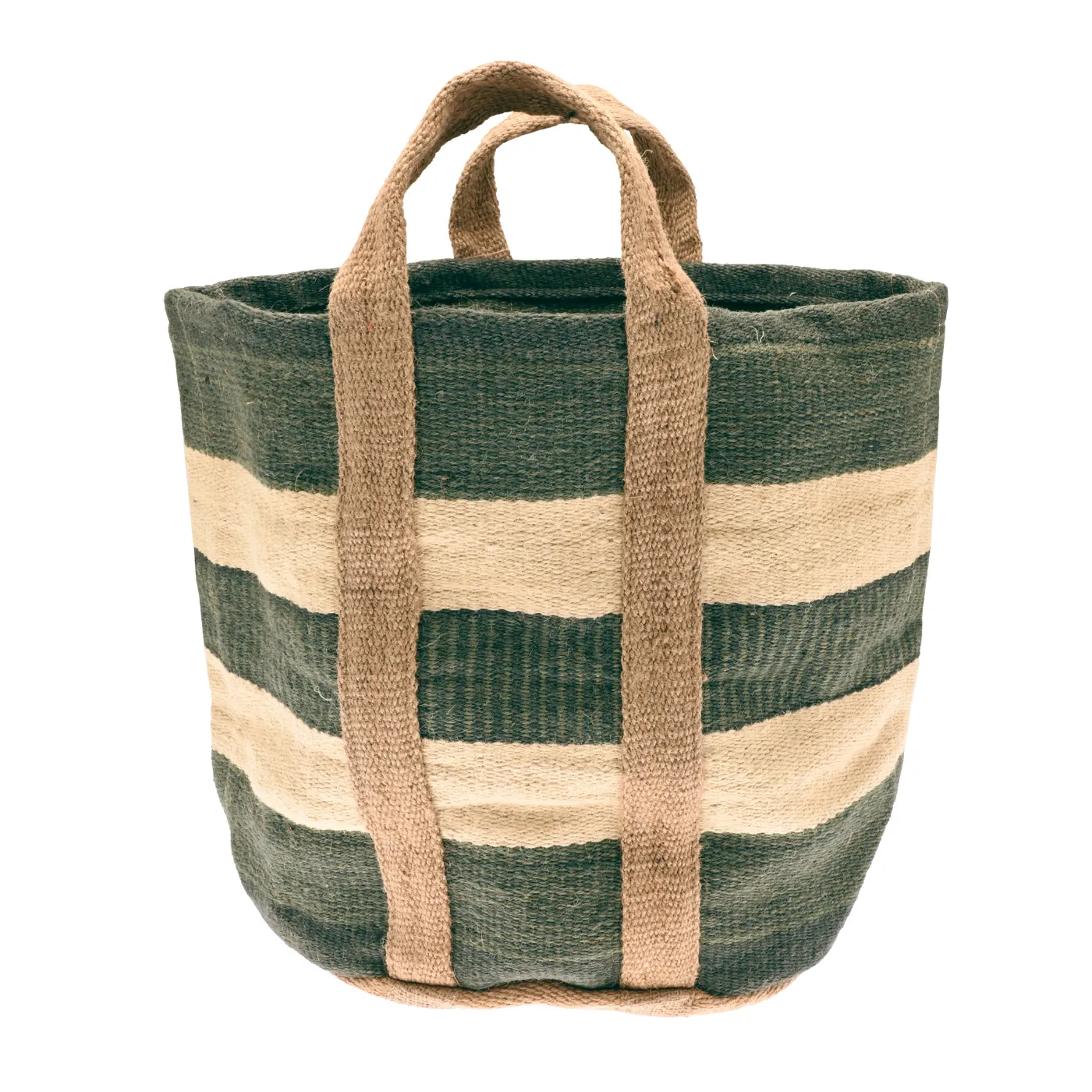 Jute Storage Basket Slate Blue Natural 60x43cm