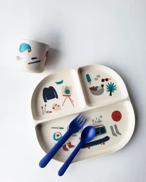 Kids Dinner Set, Royal Blue — Ekobo