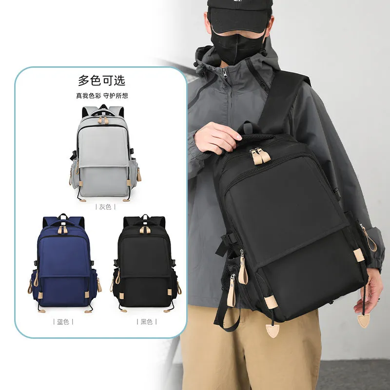 Men's New Urban Notebook Bag Middle School Student Schoolbag High School Student College Students' Backpack Leisure Travel Backpack