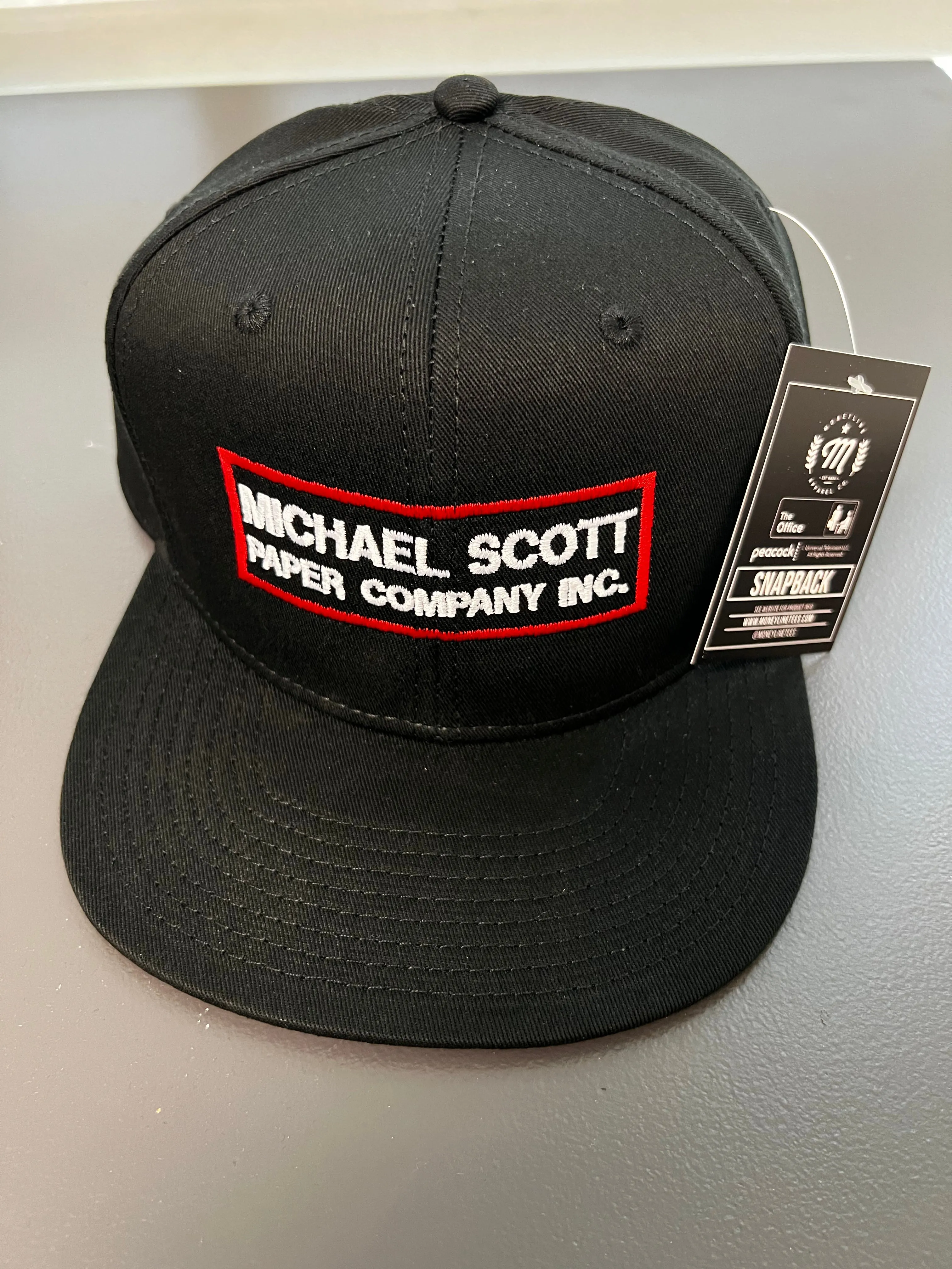 Michael Scott Paper Co. - Premium Snapback Hat Black