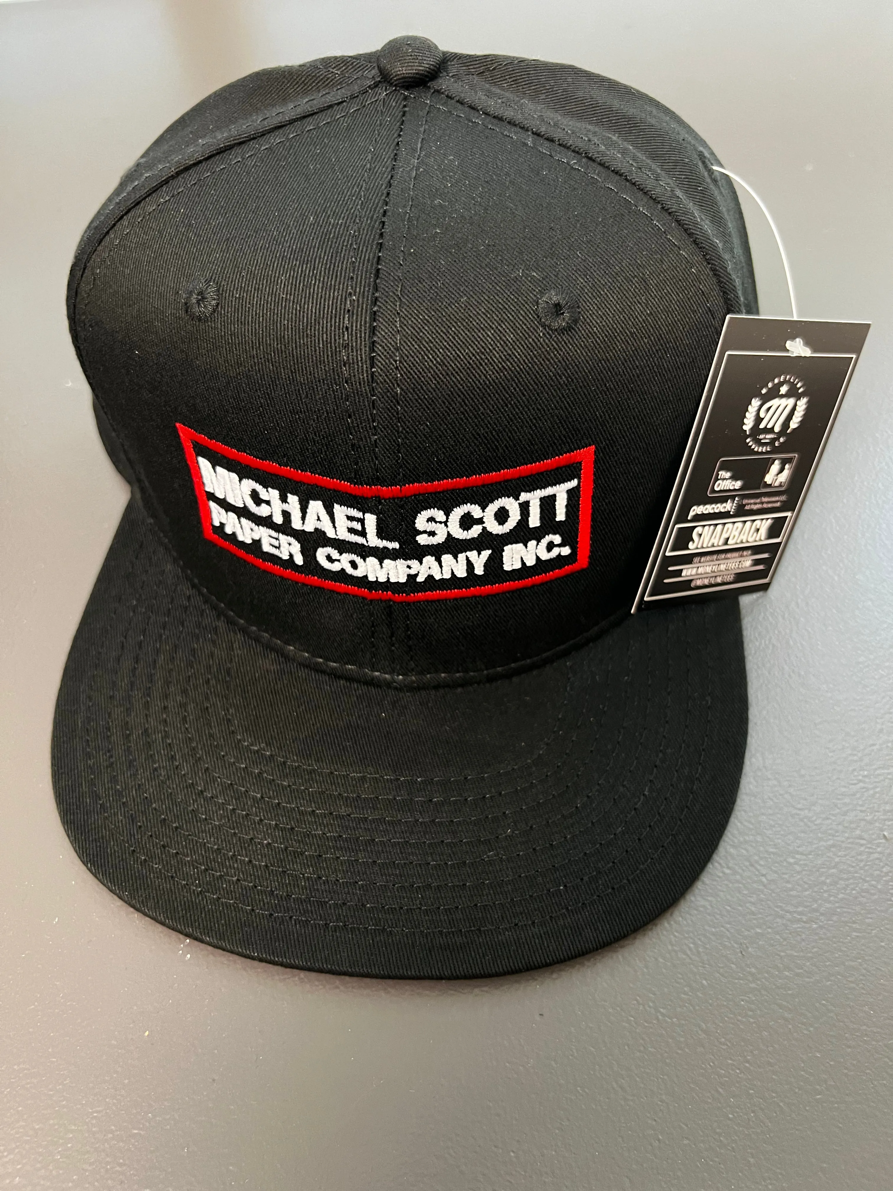 Michael Scott Paper Co. - Premium Snapback Hat Black