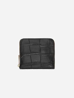 Multi Vegan Corn Leather Wallet | Black Crocodile