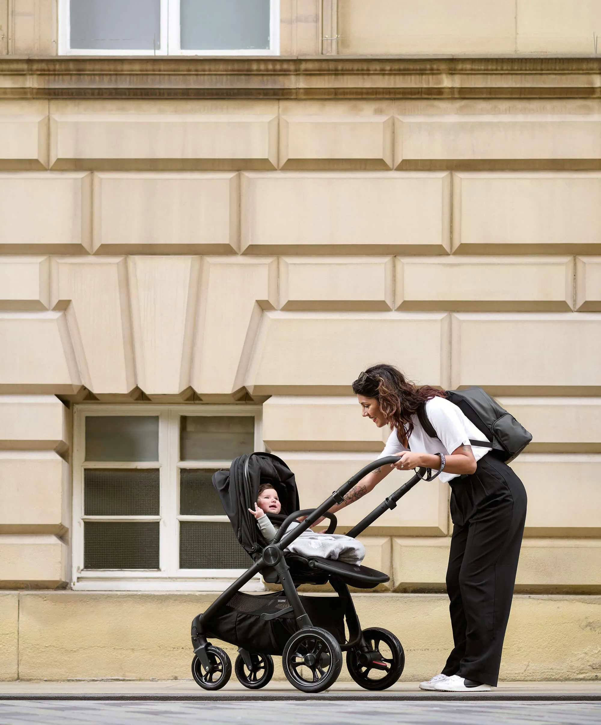 Ocarro Pushchair Complete Bundle with Cybex Cloud T Car Seat & Base (8 Pieces) - Jet