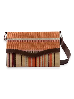 Onda Shoulder Handbag Beige Brown Orange 08