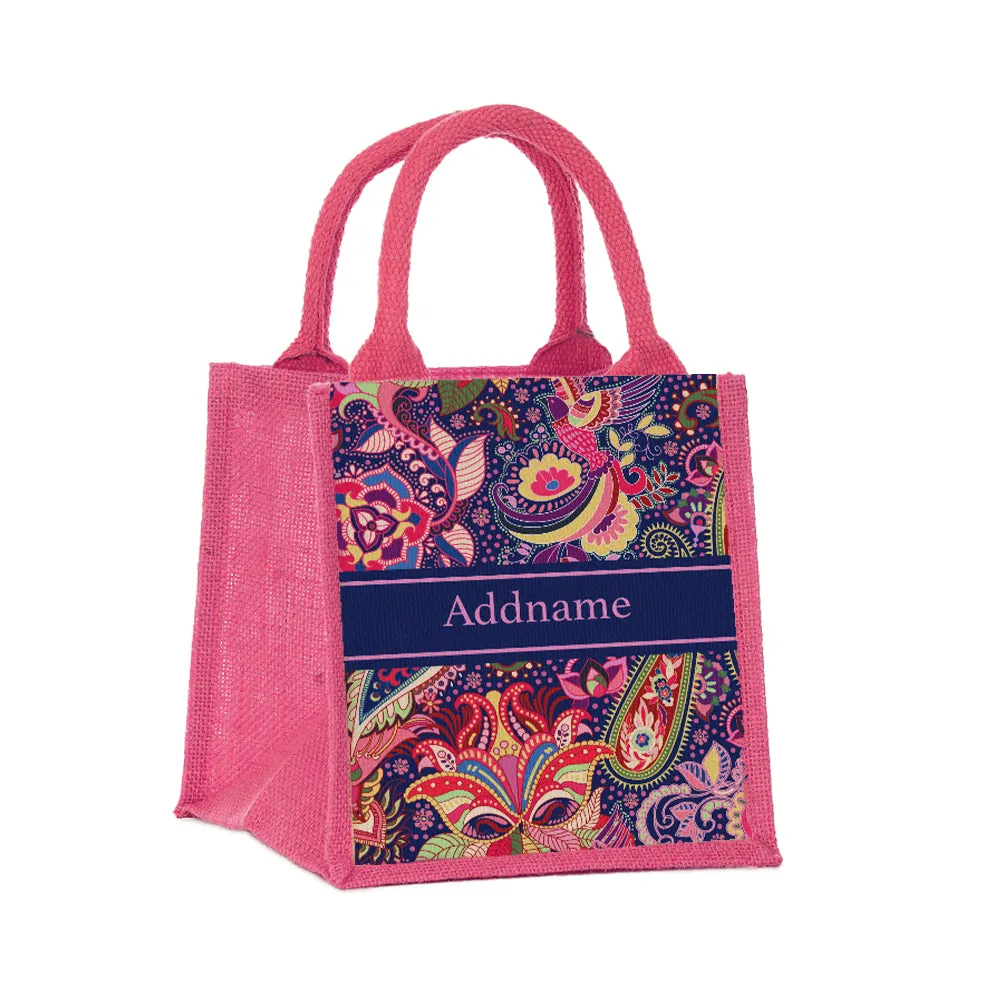 Paisley Batik Purple Tote Bag