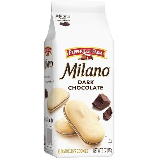 Pepperidge Farm Milano Dark Chocolate Cookies, 6 oz Bag (15 Cookies)