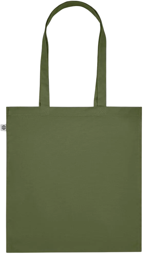 Premium colored organic cotton tote bag