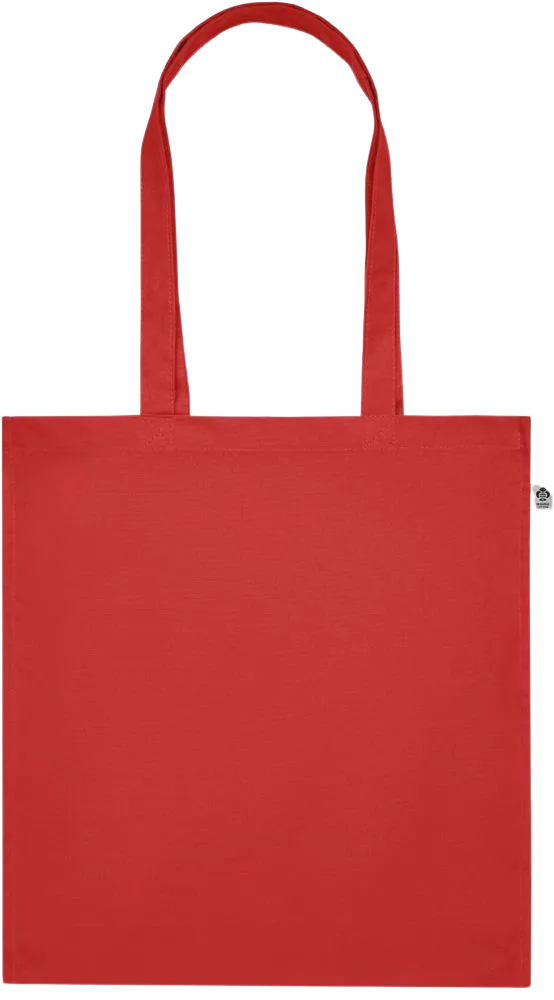 Premium colored organic cotton tote bag