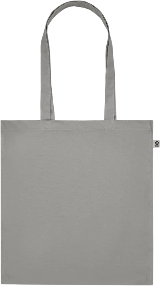 Premium colored organic cotton tote bag