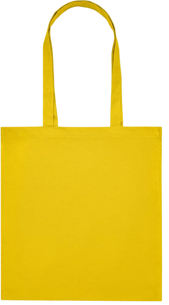 Premium colored organic cotton tote bag