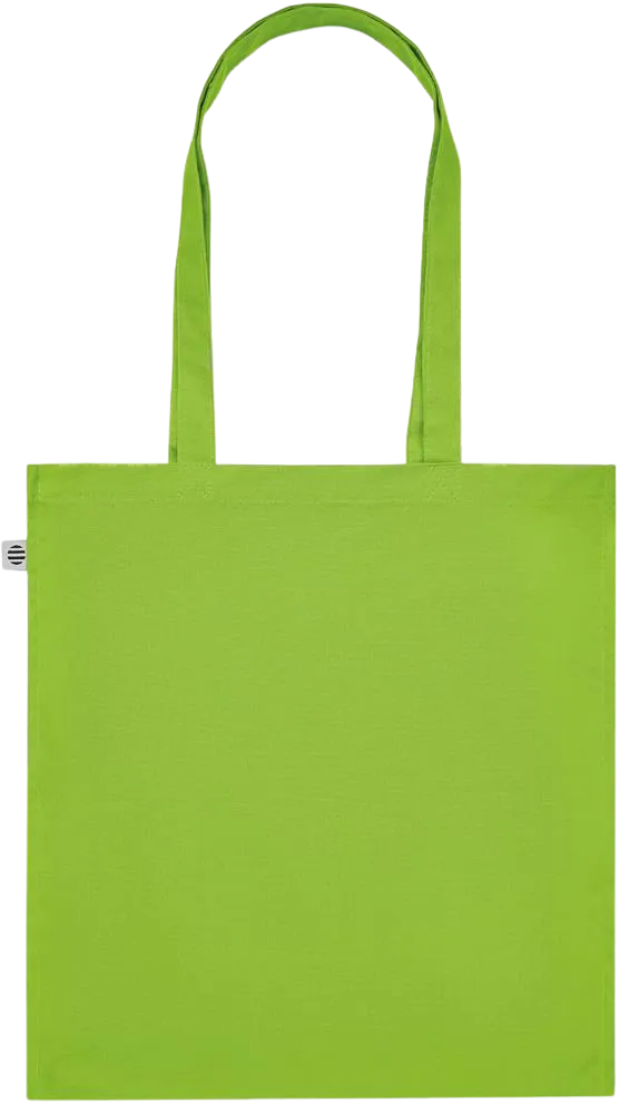 Premium colored organic cotton tote bag