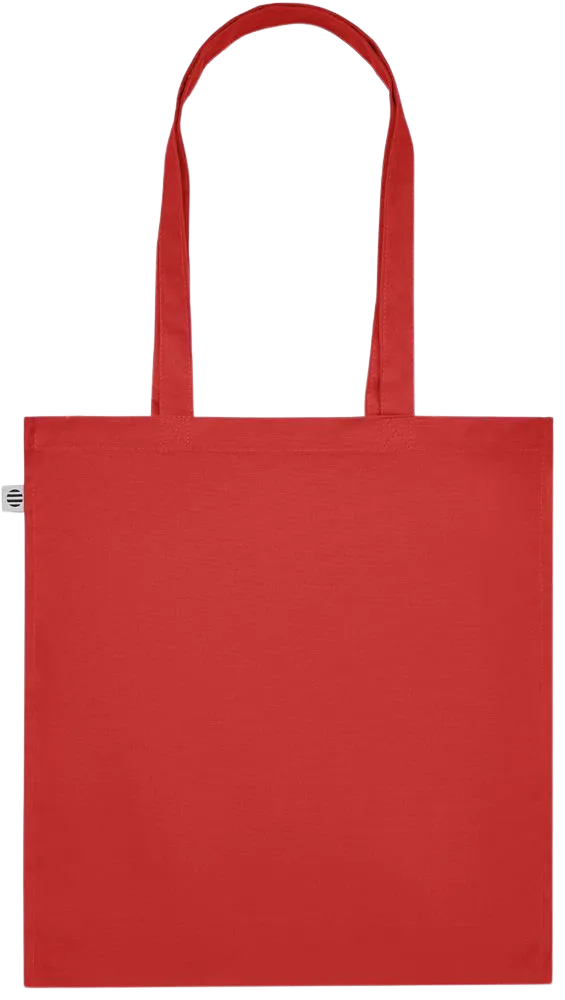 Premium colored organic cotton tote bag