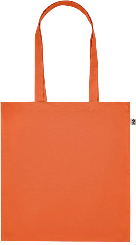 Premium colored organic cotton tote bag