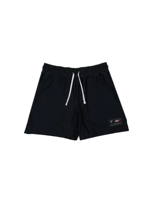 Raven Black Core Gym Shorts (5"&7" Inseam)