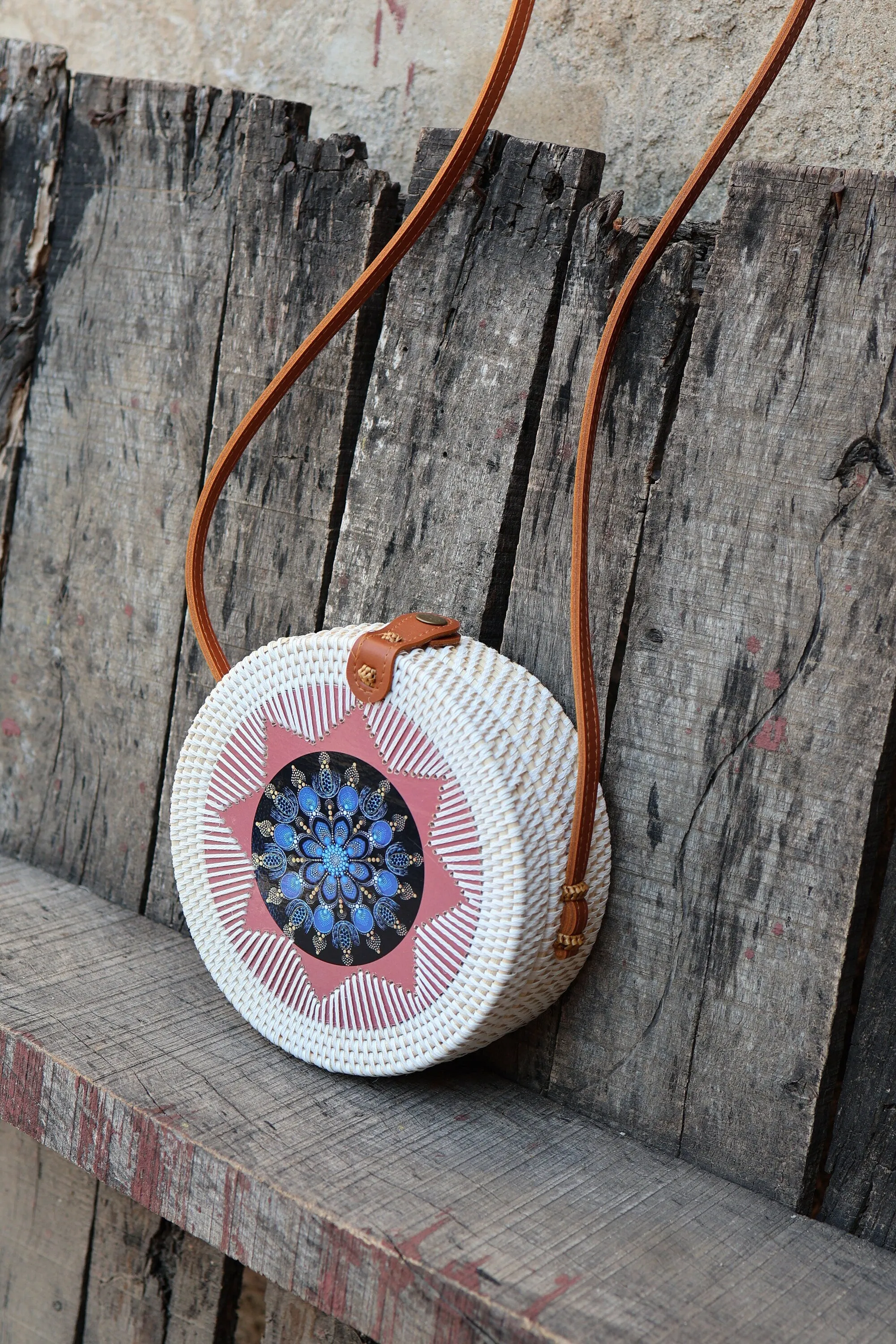 Round Rattan Bags, Bali Bag, Braided Straw Bag, Woven Crossbody Purse, Bali Sling Bags, Bohemian Rattan Bags, Gift for her