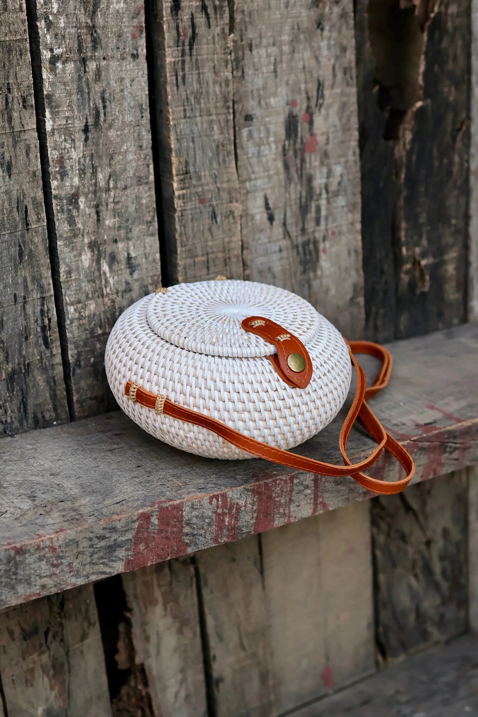 Round Rattan Bags, Bali Bag, Woven Crossbody Purse, Braided Straw Bag, Bali Sling Bags, Bohemian Rattan Bags, Gift for her