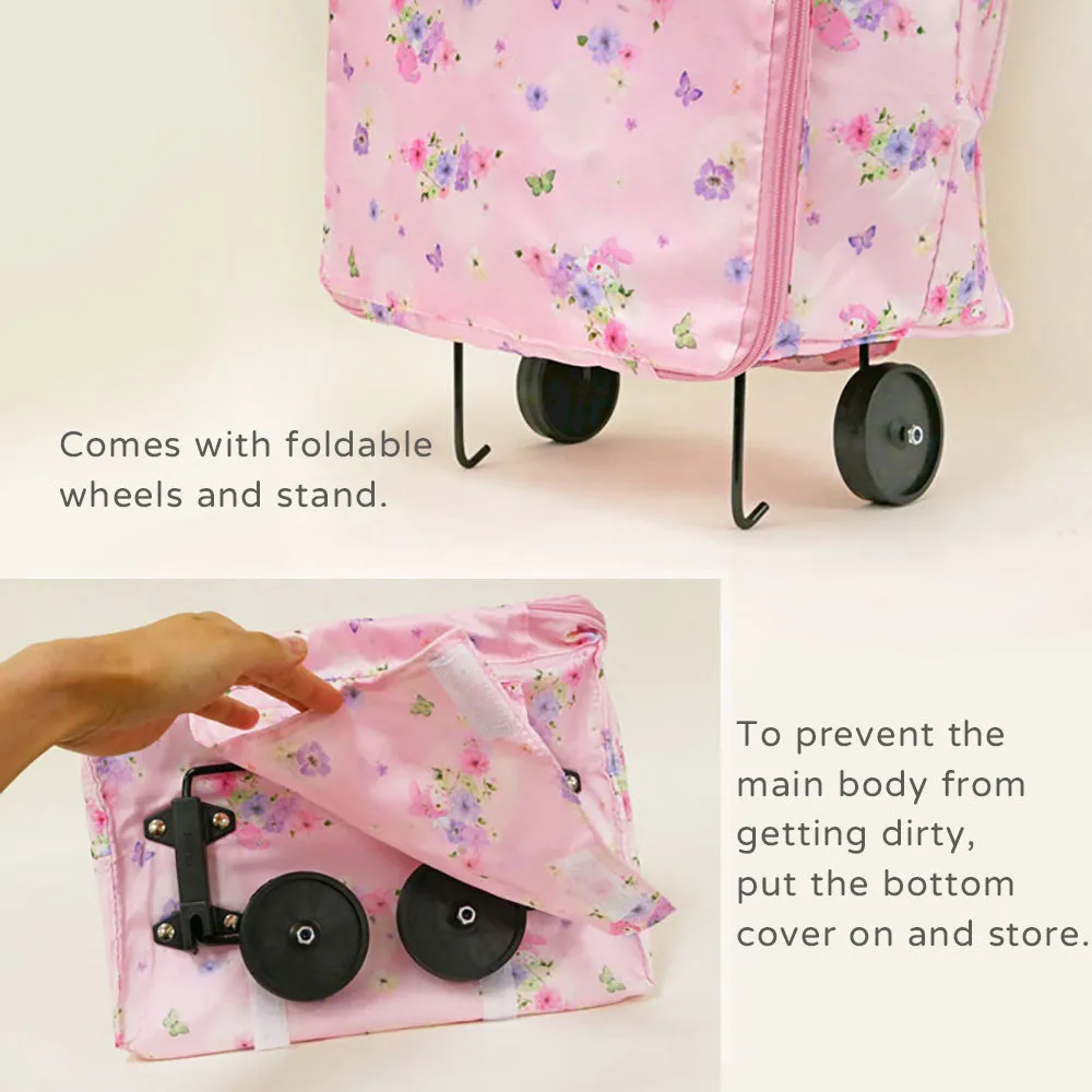 Sanrio hand trolley shopping bag, foldable eco-friendly bag, refrigerated shopping bag, trolley, oxford cloth, grocery shopping