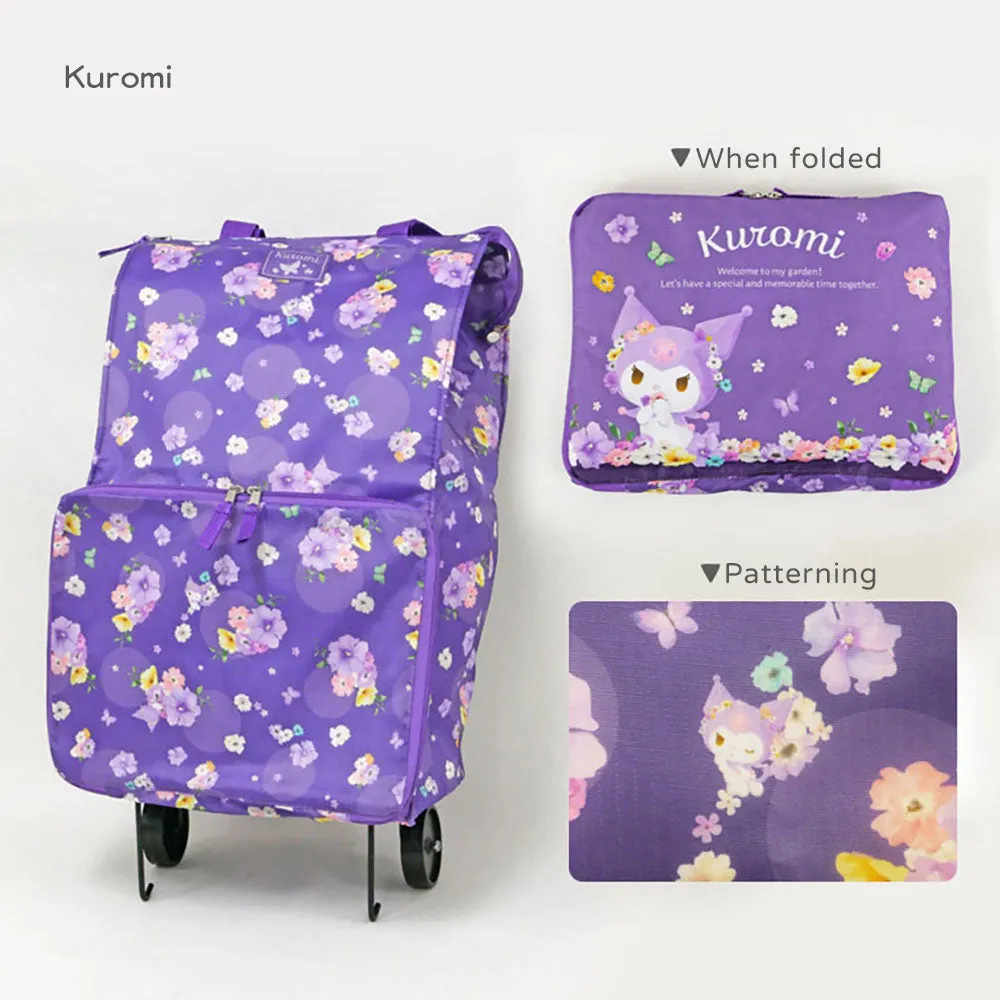 Sanrio hand trolley shopping bag, foldable eco-friendly bag, refrigerated shopping bag, trolley, oxford cloth, grocery shopping