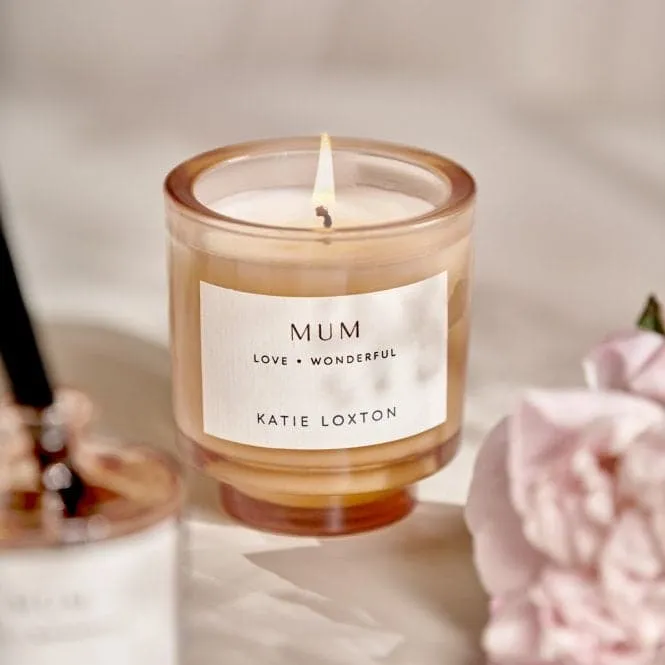 Sentiment 'Mum' Fresh Linen And White Lily Candle KLC363