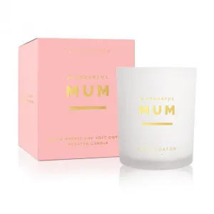 Sentiment Wonderful Mum White Orchid And Soft Cotton Candle KLC158