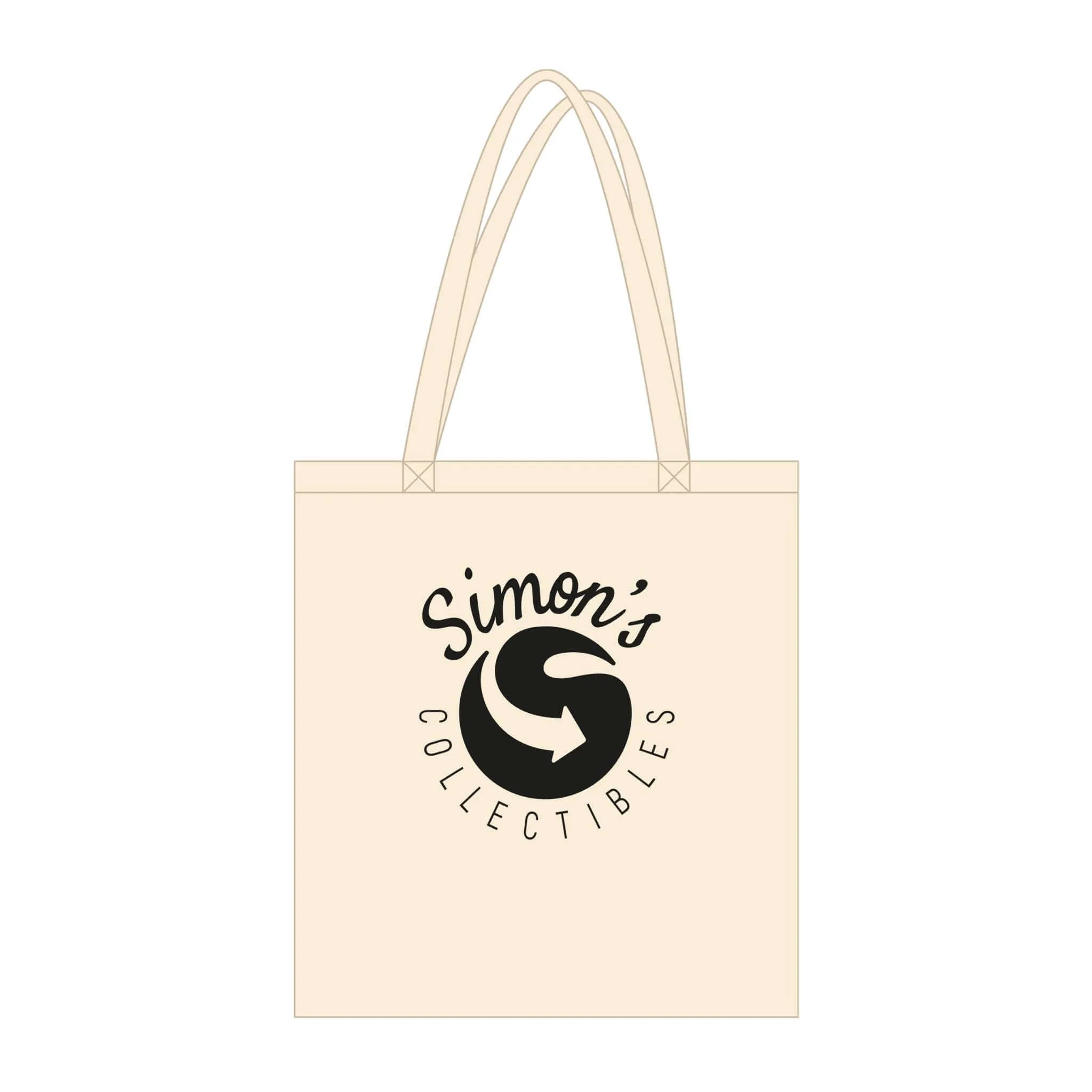 'Simon's Collectibles' Logo Exclusive Organic Tote Bag