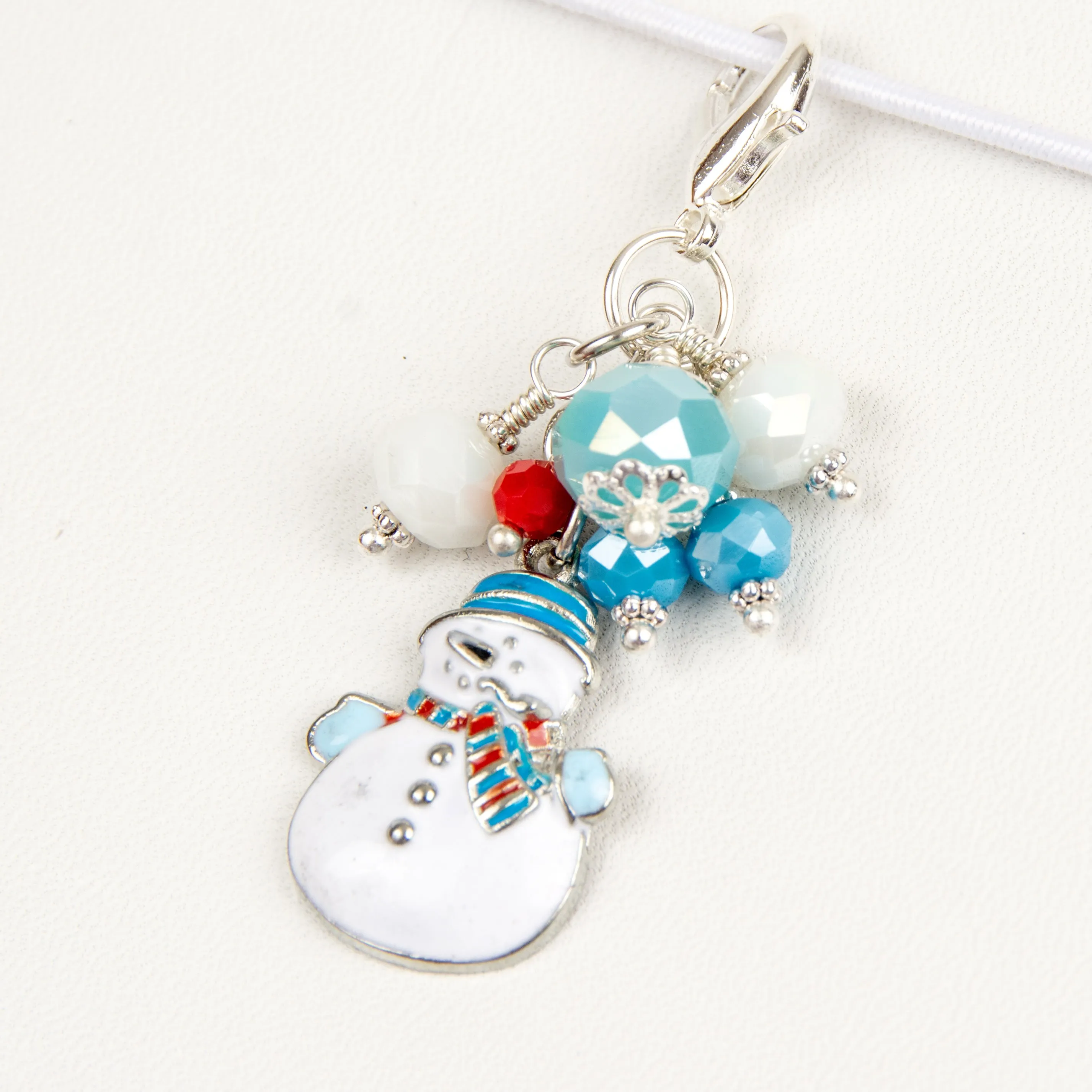 Snowman Dangle Clip or Charm