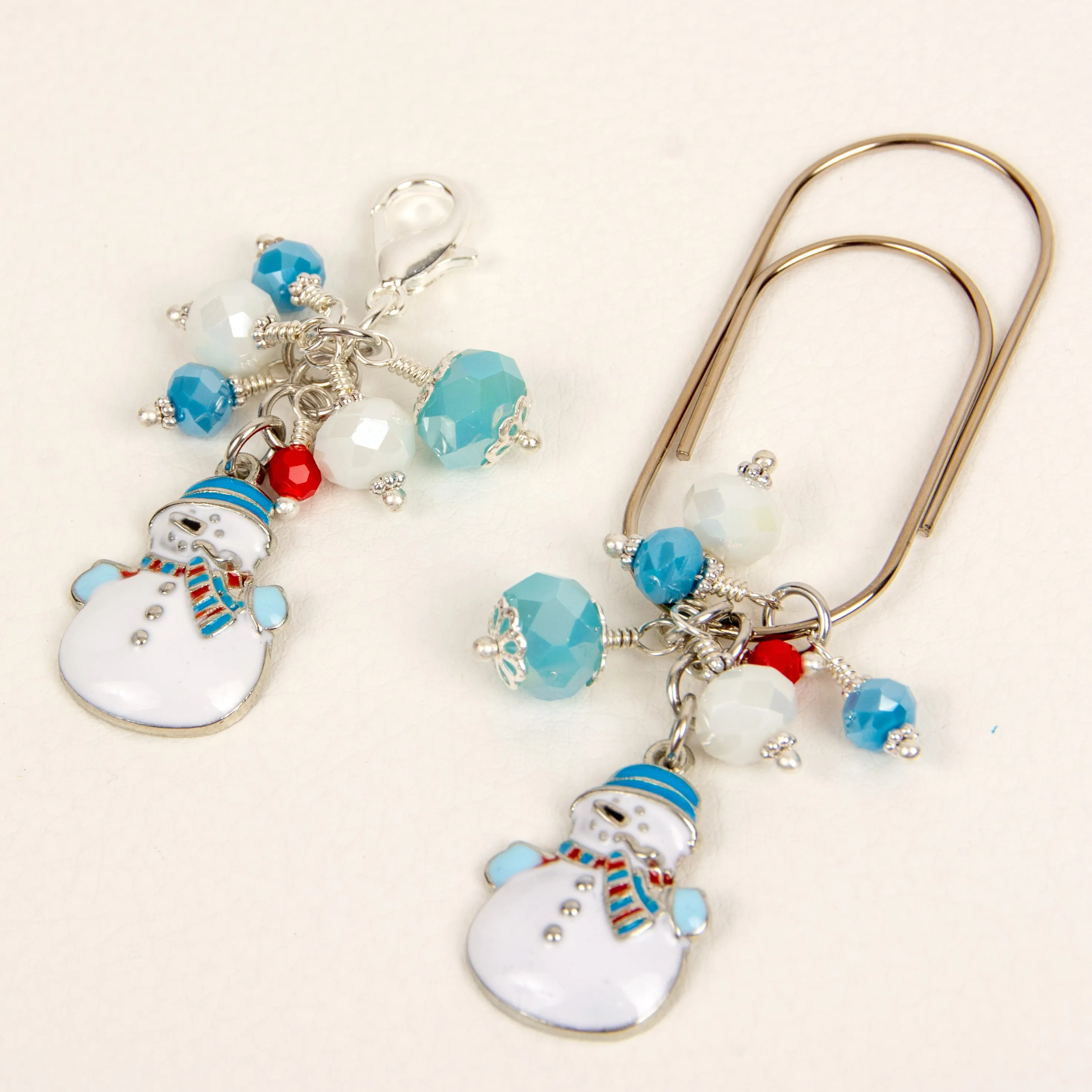 Snowman Dangle Clip or Charm