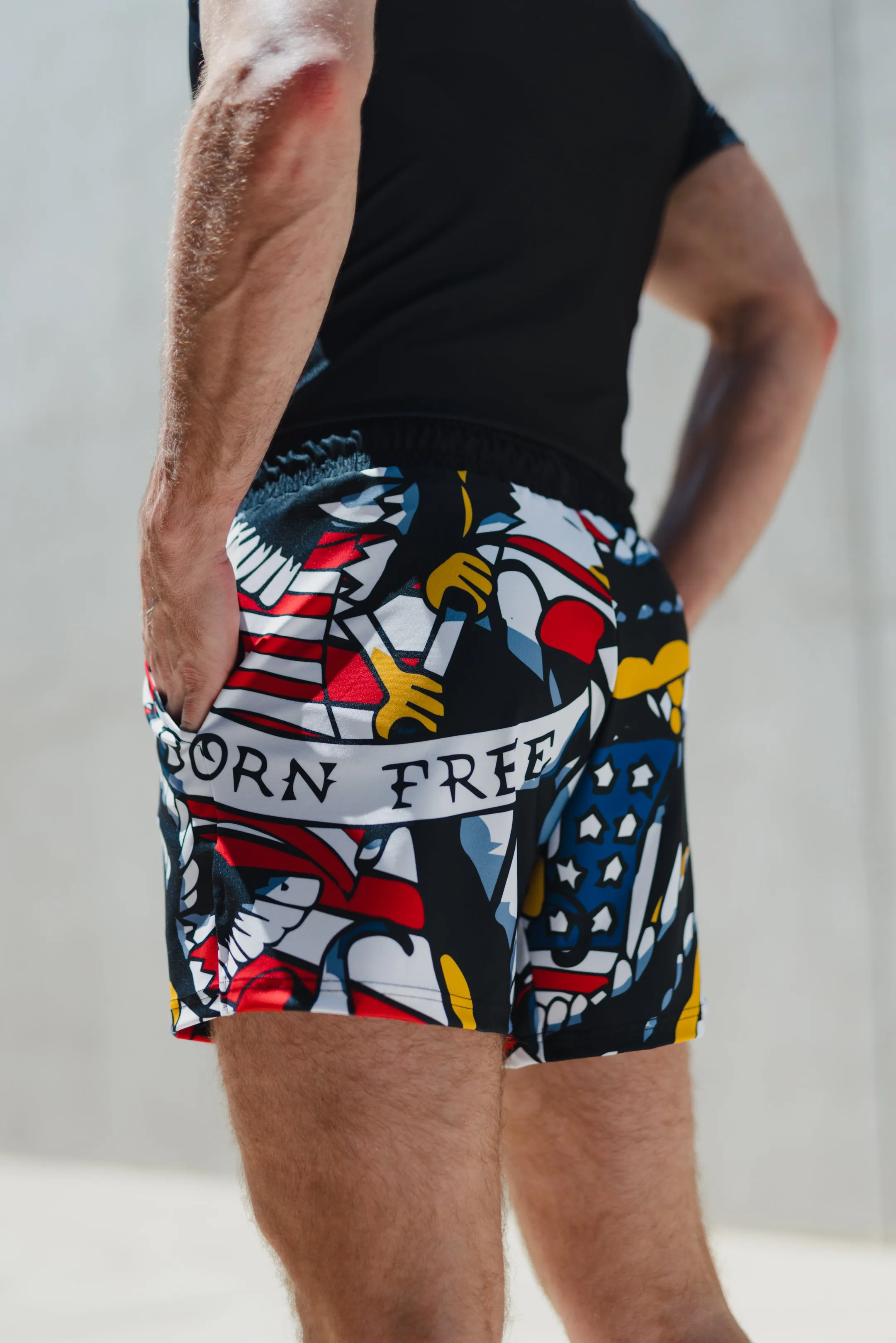 Star Spangled Gym Shorts (5” & 7" Inseam)