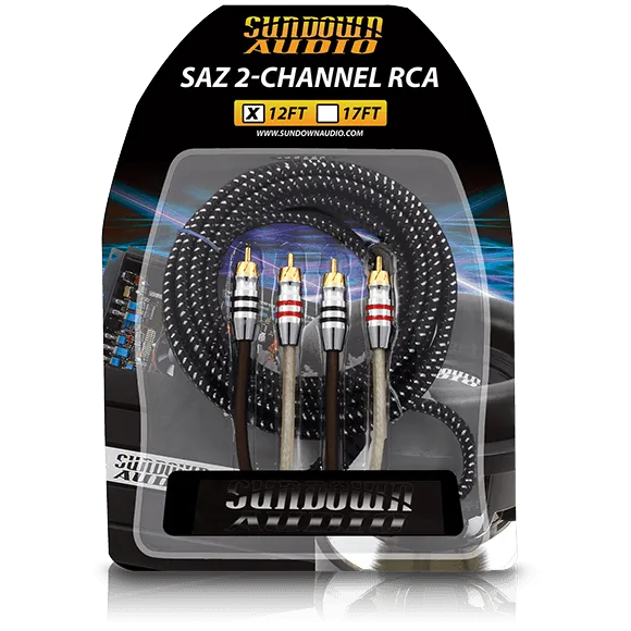 Sundown Audio SAZ2-12FT SAZ 2-Channel RCA Interconnects