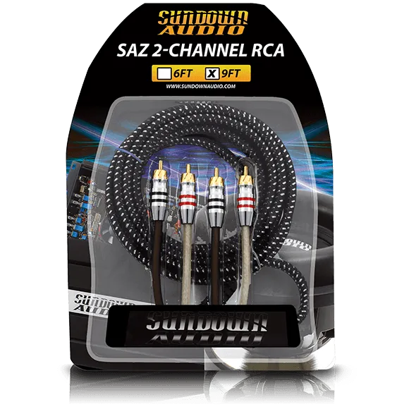 Sundown Audio SAZ2-12FT SAZ 2-Channel RCA Interconnects