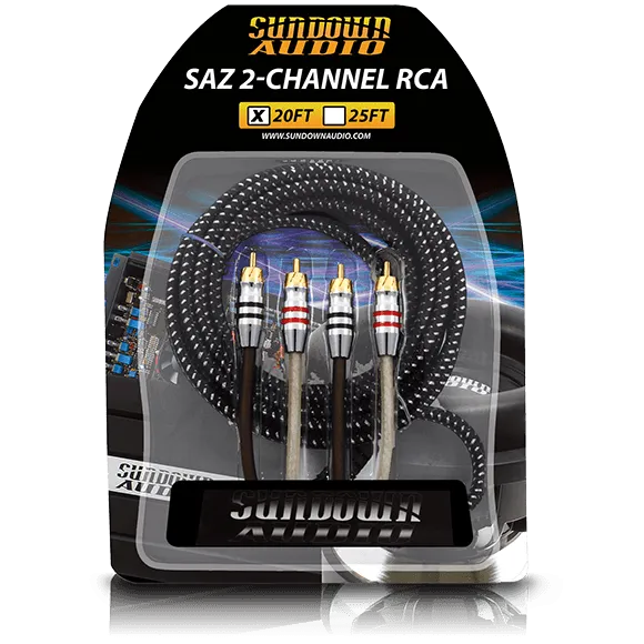 Sundown Audio SAZ2-20FT SAZ 2-Channel RCA Interconnects