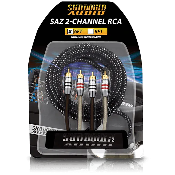 Sundown Audio SAZ2-6FT SAZ 2-Channel RCA Interconnects