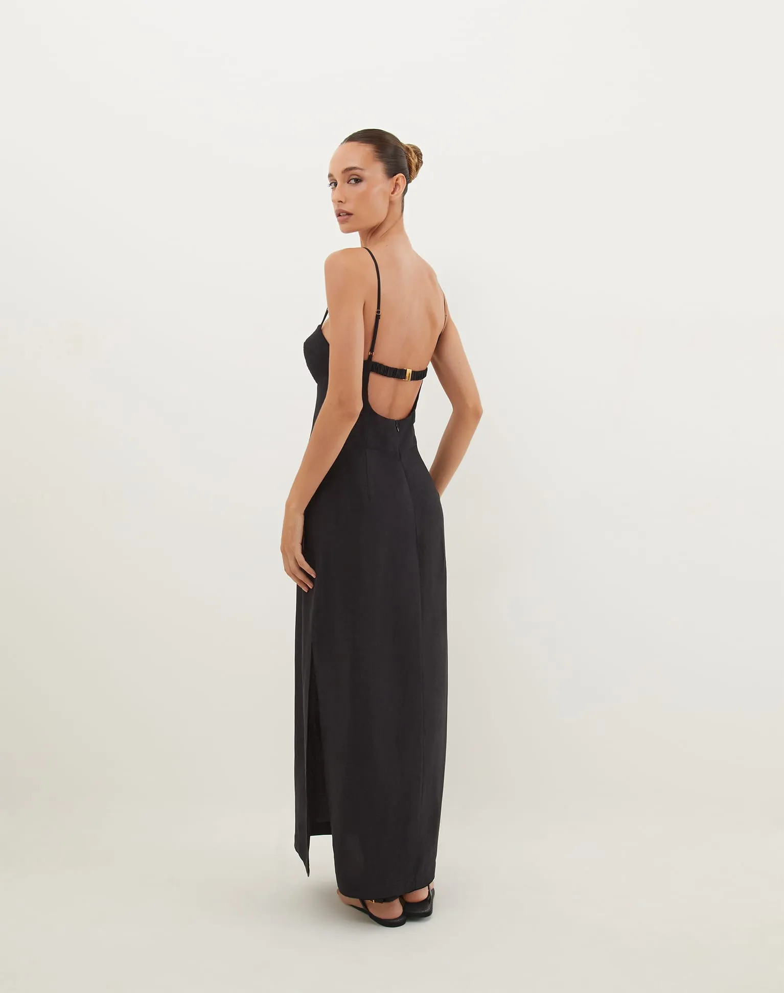 Tats Midi Dress - Black