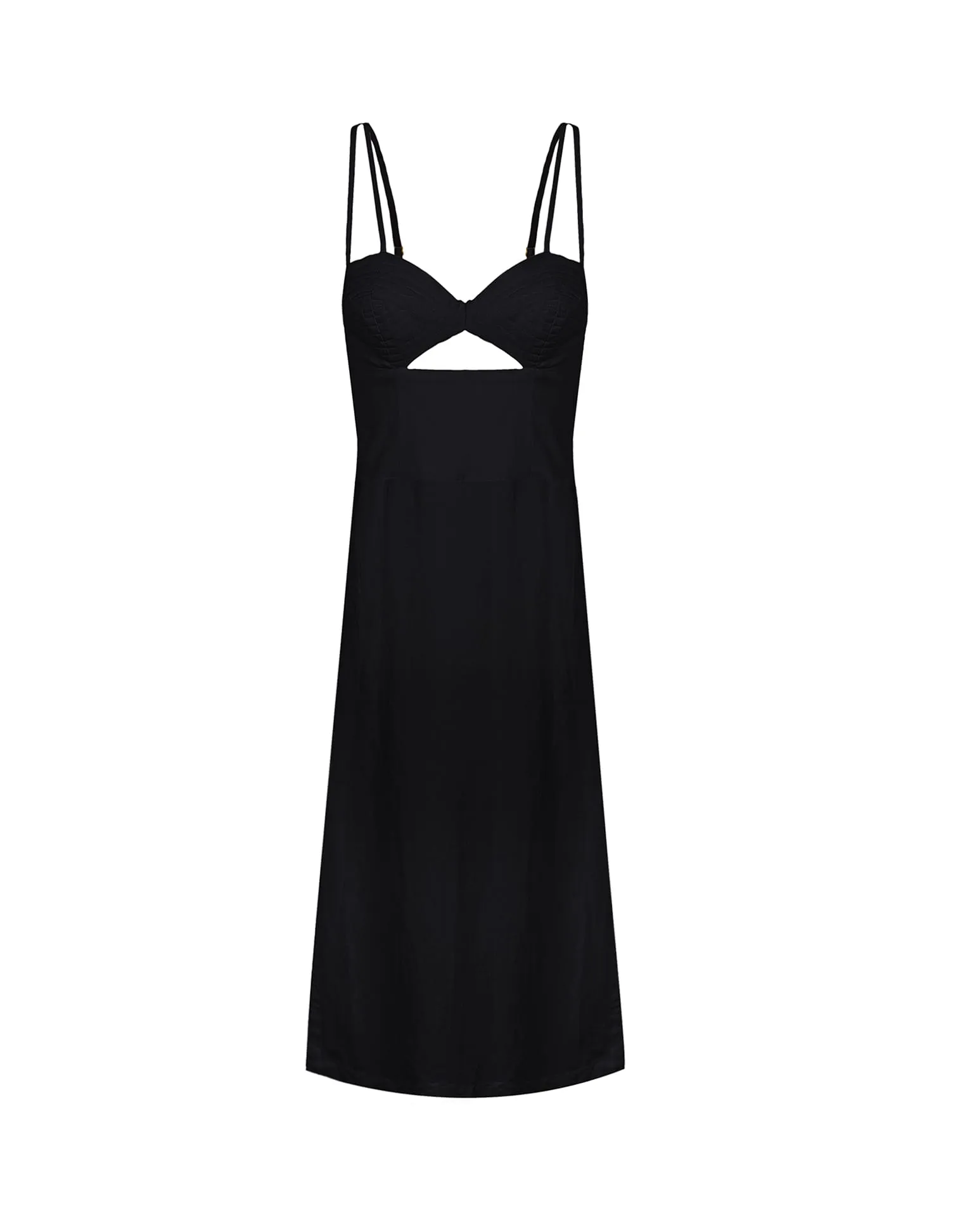 Tats Midi Dress - Black