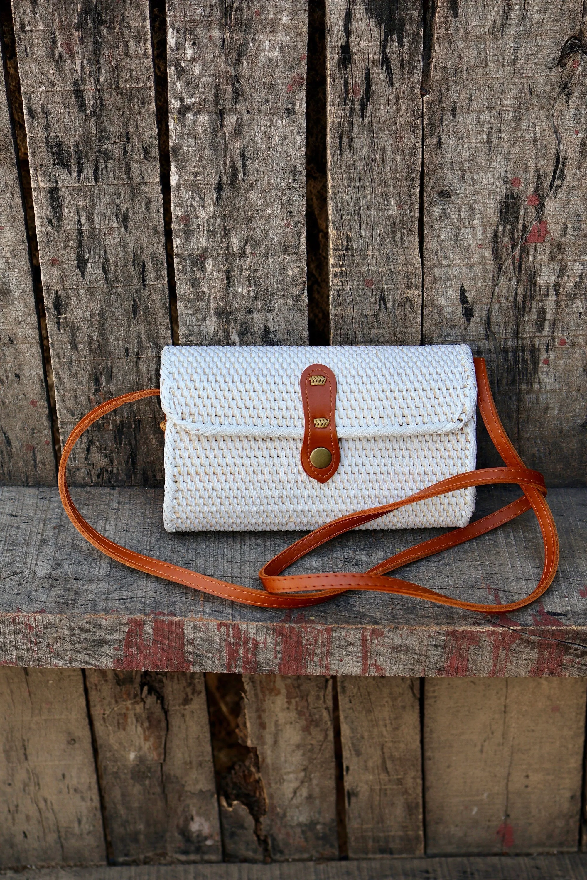 White Rattan Bali Bag, Shoulder Bag, Handwoven Crossbody Purse, Braided Straw Bag, Bohemian Style Rattan Bags, Gift for her