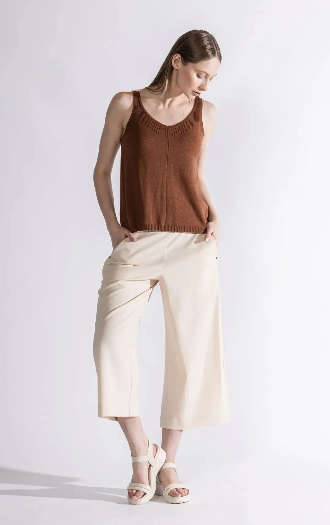 WOOL BLEND CULOTTES - CLEARANCE