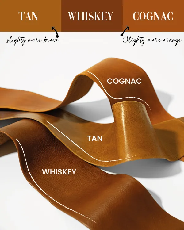 Wrap Leather Belt - Cognac