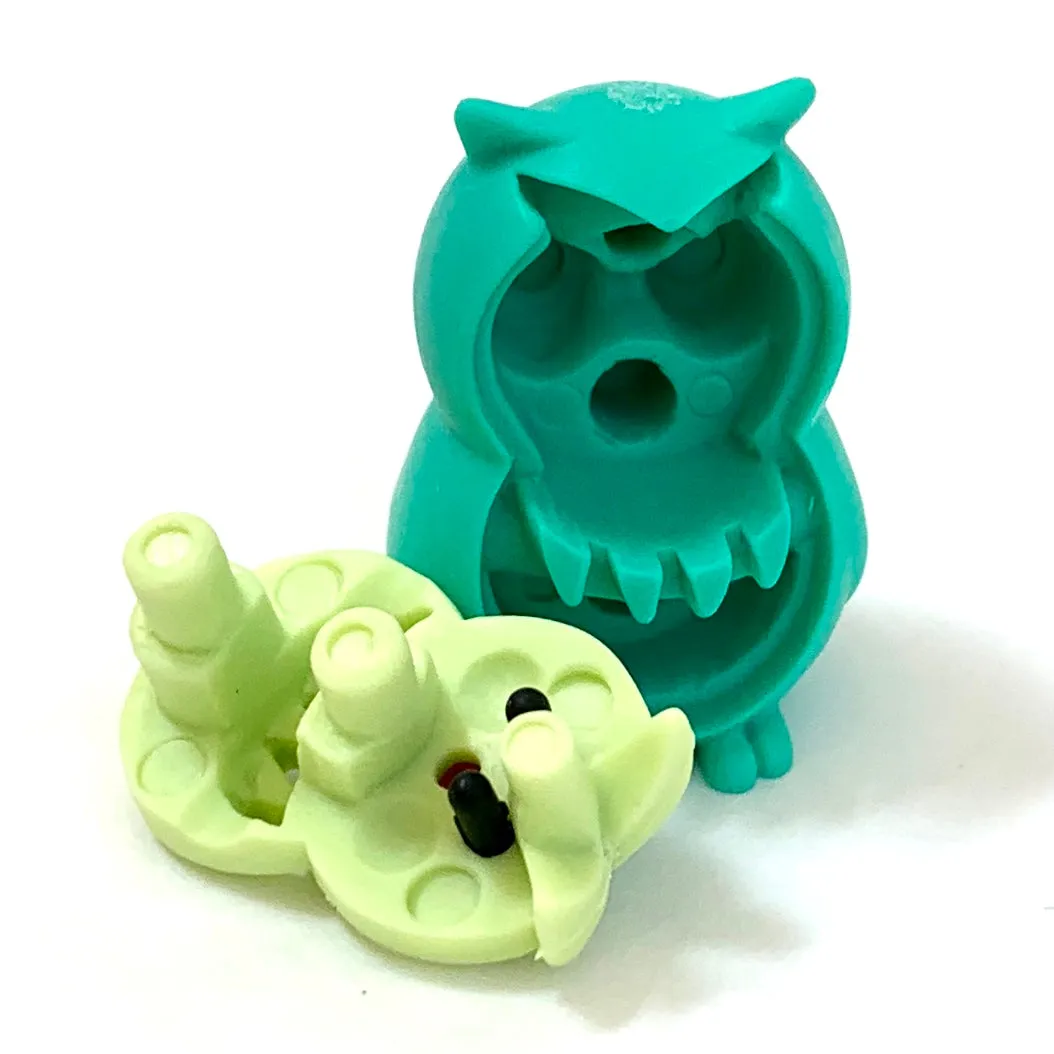 X 380061 IWAKO OWL ERASERS-6 COLORS-DISCONTINUED