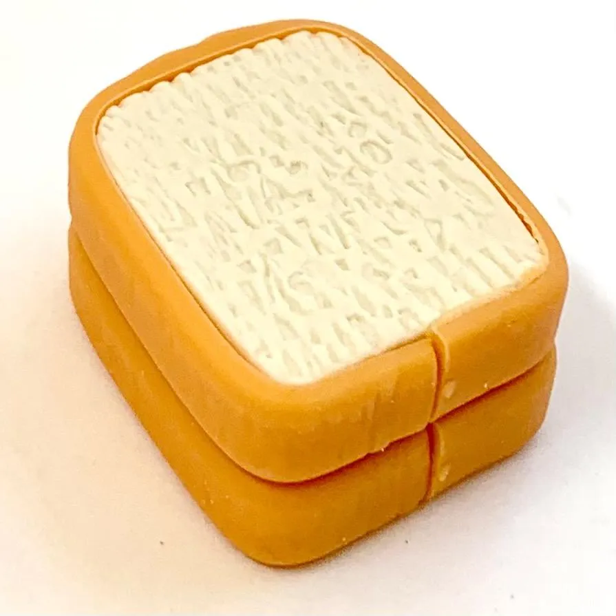 X 38073 2 SLICES OF BREAD ERASER-DISCONTINUED