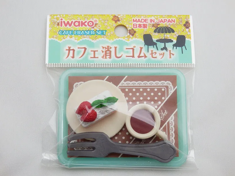 X 38363 IWAKO COFFEE SHOP ERASER TRIPLE PACK-DISCONTINUED